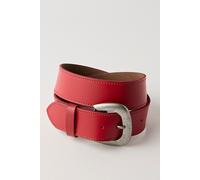Charlie Leather Belt at Free People in Sour Cherry, Size: M/L - female