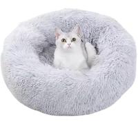 Charlie LONDON Cat Bed For Indoor Cats, Plush Donut Cat Bed Large XL 70cm, Washable Cat Beds for Indoor Cats, Fluffy Kitten Bed With Anti-Slip Bottom For Cats & Small Pets