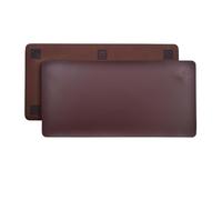 Charlie London Leather Desk Mat - 80x40 cm Waterproof, Non-Slip Desk Pad - Durable & Travel-Friendly Laptop Mat - Premium PU Leather Desk Protector for Home & Office (Brown)