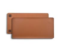 Charlie London Leather Desk Mat - 80x40 cm Waterproof, Non-Slip Desk Pad - Durable & Travel-Friendly Laptop Mat - Premium PU Leather Desk Protector for Home & Office (Tan)
