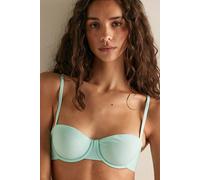 Charlie Microfiber Balconette Underwire Bra by Intimately at Free People in Blue Light, Size: 32 C - female