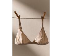 Charlie Microfiber Triangle Bralette by Intimately at Free People in Morning Oat, Size: Medium - female