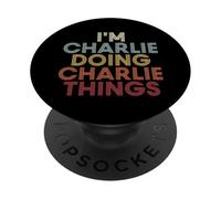 Charlie Name Charlie Personalized Name First Given PopSockets Adhesive PopGrip