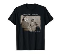 Charlie Parker and Miles Davis at The Three Deuces NYC 1947 T-Shirt, Men, Black, X-Large