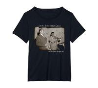 Charlie Parker and Miles Davis at The Three Deuces NYC 1947 T-Shirt, Women's Plus, Black, 1X
