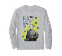 Charlie Parker Bird is Free Long Sleeve T-Shirt