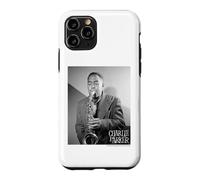 Charlie Parker Playing Sax Black and White Photo Case for iPhone 11 Pro