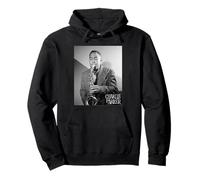 Charlie Parker Playing Sax Black and White Photo Pullover Hoodie