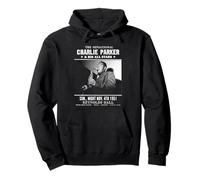 Charlie Parker Reynolds Hall Philadelphia 1951 Greyscale Pullover Hoodie