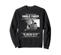Charlie Parker Reynolds Hall Philadelphia 1951 Greyscale Sweatshirt