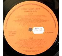CHARLIE RICH - CHARLIE RICH - lonely weekends (1958-60) CHARLY 30004 (LP vinyl record)
