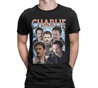 Charlie Swan Twilight T Shirts for Men Pure Cotton Creative T-Shirt Round Neck Tee Shirt Short Sleeve Clothing Plus Size.jpg Black M