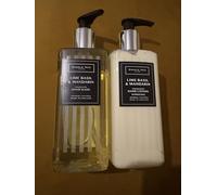 Charlie Tate Fragranced Hand Lotion and Hand Wash, Lime Basil & Mandarin (Hand Wash + Hand Lotion)