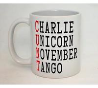 Charlie Uniform Nocember Tango Ceramic Mug Great Funny Rude Work Phonetic Alphabet C*NT Army Gift