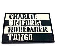 Charlie Uniform November Tango Paintball Airsoft PVC Morale Patch