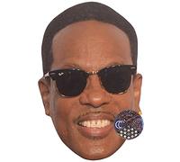 Charlie Wilson Celebrity Mask, Flat Card Face, Fancy Dress Mask