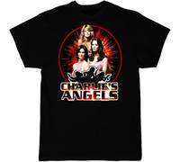 Charlie's Angels Men T Shirt Farrah Fawcett 70's TV Black S