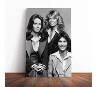Charlies Angels Original Cast Canvas Print | Gallery Wrapped 30mm Frame Wall Art | 20x14 inches | Ready to Hang | Modern Picture | Living Room Bedroom Lounge Office