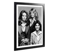 Charlies Angels Original Cast Framed Wall Art Print A2 Black