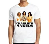 Charlies Angels T-Shirt Retro 70s TV Farrah Fawcett Movie Film Action Tee
