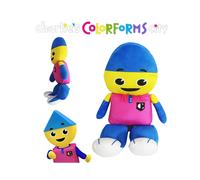 Charlies Colorforms City Plush Toy - Soft Stuffed Doll for Kids, Xmas Gift & Home Decor