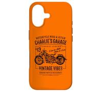 Charlie's Garage Vintage Motorcycle Design for Name Charlie Case for iPhone 17
