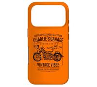 Charlie's Garage Vintage Motorcycle Design for Name Charlie Case for iPhone 17 Pro