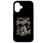 Charlie's Gym Boxing MMA Retro Design for the Name Charlie Case for iPhone 16