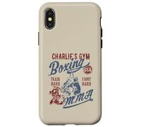 Charlie's Gym Boxing MMA Retro Design for the Name Charlie Case for iPhone X/XS