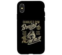 Charlie's Gym Boxing MMA Retro Design for the Name Charlie Case for iPhone X/XS
