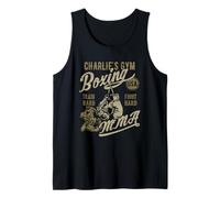 Charlie's Gym Boxing MMA Retro Design for The Name Charlie Tank Top