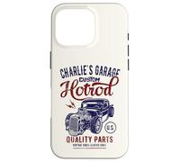 Charlie's Hotrod Garage Classic Car Custom Charlie Design Case for iPhone 16 Pro