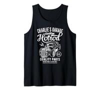 Charlie's Hotrod Garage Classic Car Custom Charlie Design Tank Top