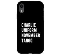 Charlies Uniform November Tango Funny Joke For Men Case for iPhone XR