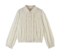 Charline Embroidered Blouse Cream S