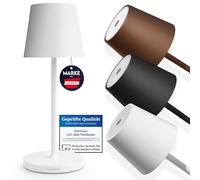 charlique® Dinner Light mini - Battery Operated Table lamp in White | Small, Cordless and dimmable LED Touch lamp | Rechargeable via USB Port Interface | for Indoor and Outdoor use