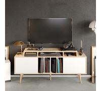 Charlize TV Unit TVs up to 63" - Sapphire Oak / White