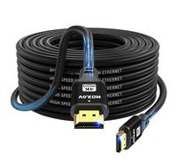 charlore HDMI Cable 20m, 4K@60Hz 18Gbps High Speed HDMI 2.0 Cord, Ultra HD,Video 4K,1080p,3D,Arc, HDR Compatible with Blu-Ray,Roku TV,PS5,HDTV,Laptop ect