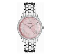 Sekonda Charlotte Ladies 33mm Quartz Watch in Pink with Analogue Display, and Silver Alloy Bracelet 40477
