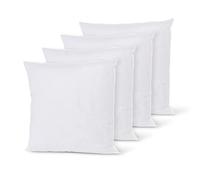Charlotte Andersen 18 x 18 Cushion Insert 4 Pack 45cm x 45cm Scatter Inner Pads Bounce Back Hollowfibre Filling