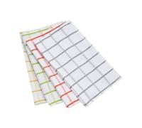 Charlotte Andersen Jumbo Kitchen Tea Towels 4 Pack Cotton Blended Quality Dish Cloths Quick Dry, Absorbent and Machine Washable 78cm x 44cm