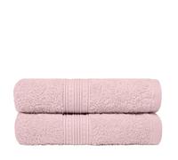 Charlotte Andersen Luxury Hand Towels 100% Cotton 500gsm - Ultra-Soft, Highly Absorbent, Fast-Drying, Premium Quality Towels for Bathroom 50cm x 85cm- Set of 2 (2, Blush Pink)