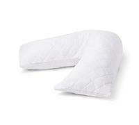 Charlotte Andersen Orthopaedic V Pillowcase Non Allergenic Quilted Cushioning Head, Neck & Back Support(V PILLOW CASE ONLY, WHITE)
