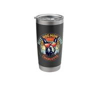 Charlotte Best Dog Mom Ever Funny Custom Personalized Name Stainless Steel Insulated Tumbler