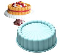 Charlotte Cake Mould, Round Cake Mould Silicone Molds Specific Shape in Sun Flower, Non-Stick Bread Mould for Baking, Diameter: 19.5 cm