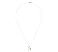 Charlotte Chesnais 18K yellow gold H diamond necklace One Size