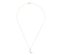 Charlotte Chesnais 18K yellow gold Letter L diamond necklace One Size