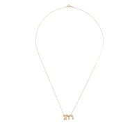 Charlotte Chesnais 18K yellow gold Letter M diamond necklace One Size