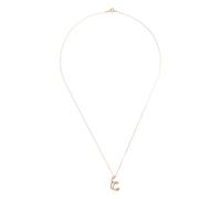 Charlotte Chesnais 18K yellow gold Letter T diamond necklace One Size