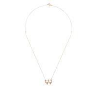 Charlotte Chesnais 18K yellow gold Letter W diamond necklace One Size